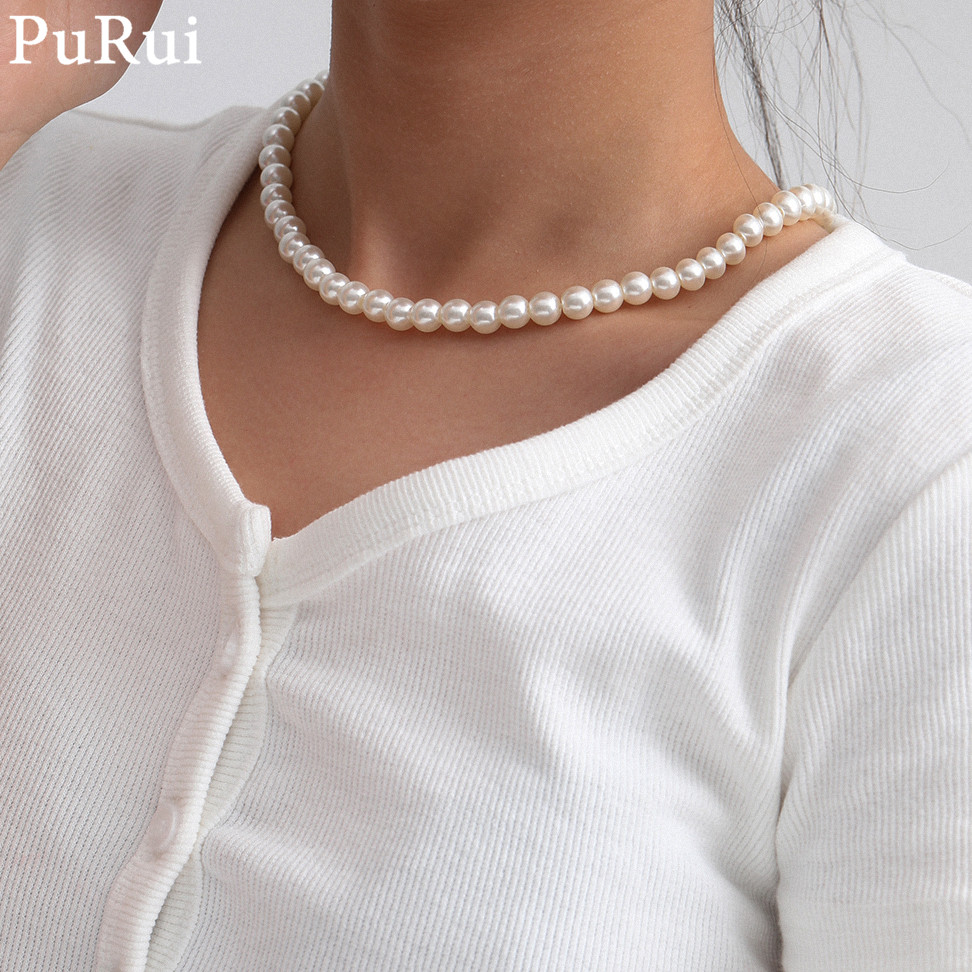 Kadınlar için Minimalist takli - Pearl Choker Necklace Vintage incelemesi ve fiyatı