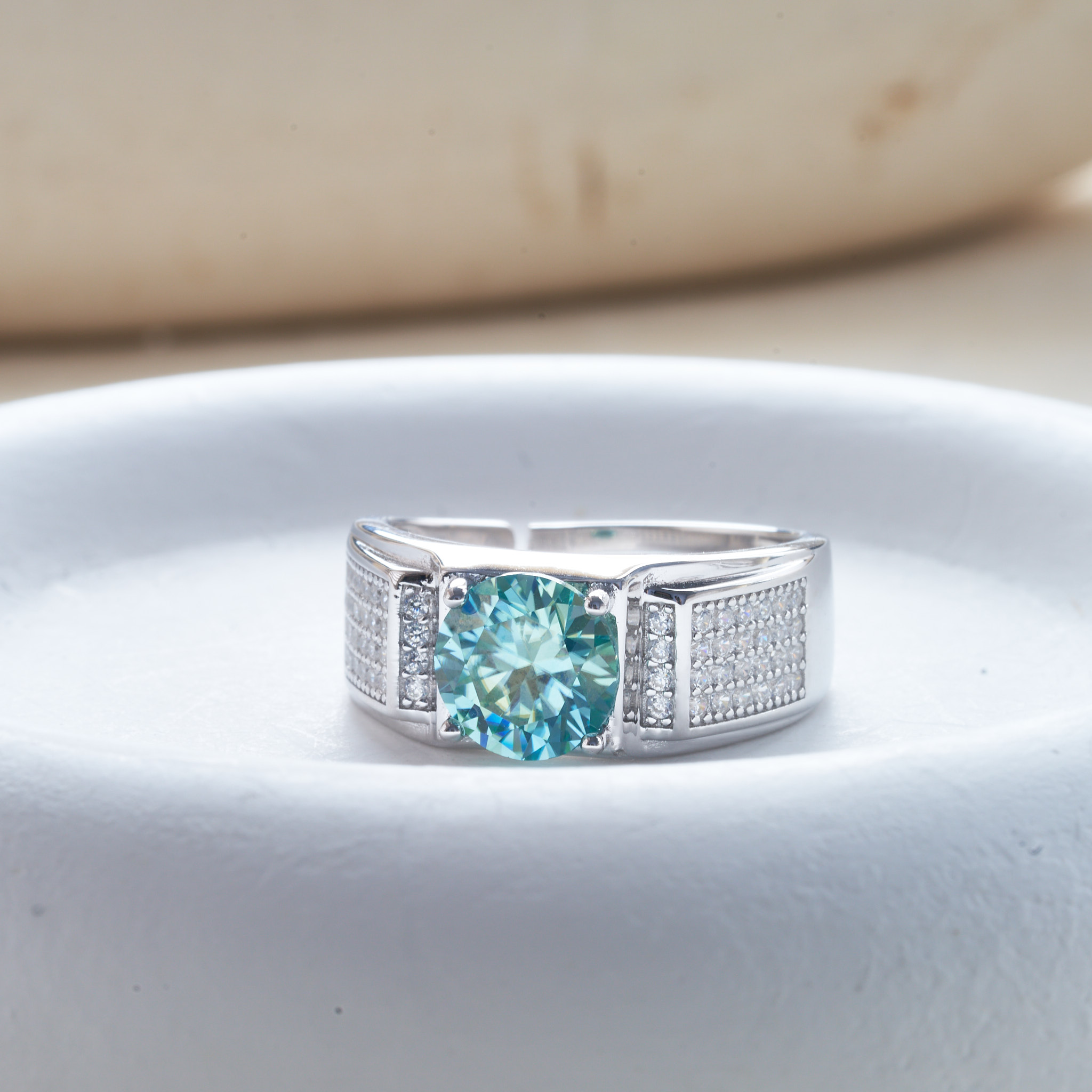 1 karat doğal mavi renk moissa - Moissanite Engagement Ring 1 Carat incelemesi ve fiyatı
