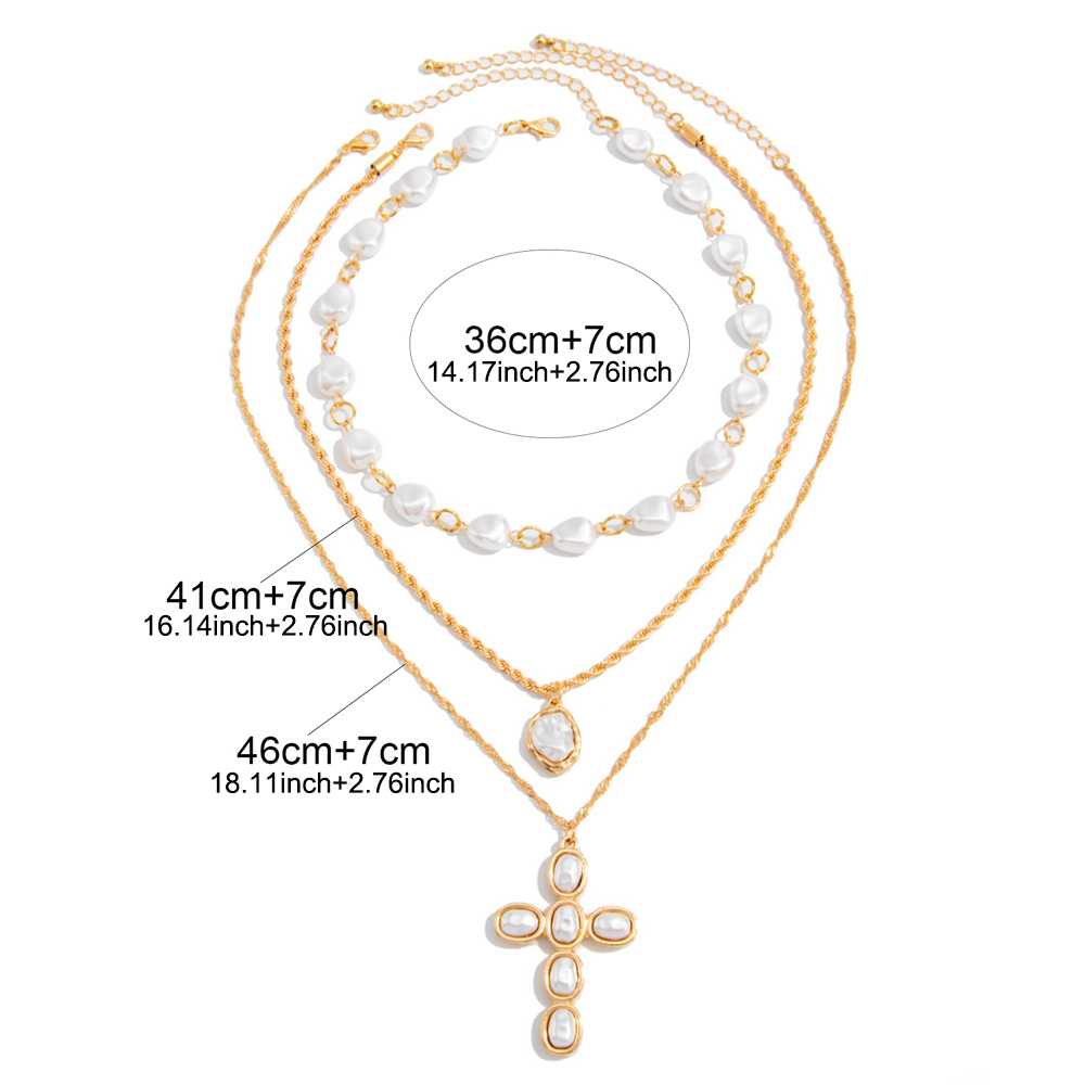 3 Katmanlı Altın Kaplama Sahte - Pearl Choker Necklace Vintage incelemesi ve fiyatı
