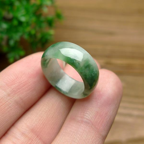 Yeşil yeşim yüzük doğal taş Ja - Rings incelemesi ve fiyatı