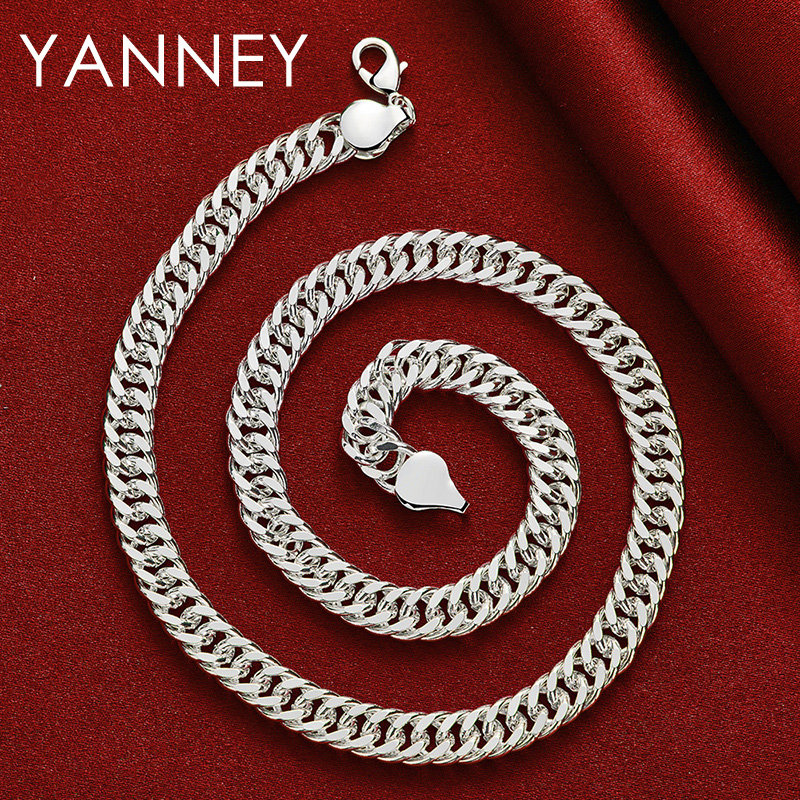 10MM 925 ayar gümüş 20/24 inç  - Cuban Link Chain 12Mm incelemesi ve fiyatı