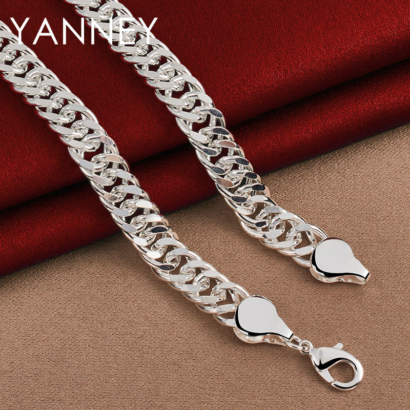 10MM 925 ayar gümüş 20/24 inç  - Cuban Link Chain 12Mm incelemesi ve fiyatı