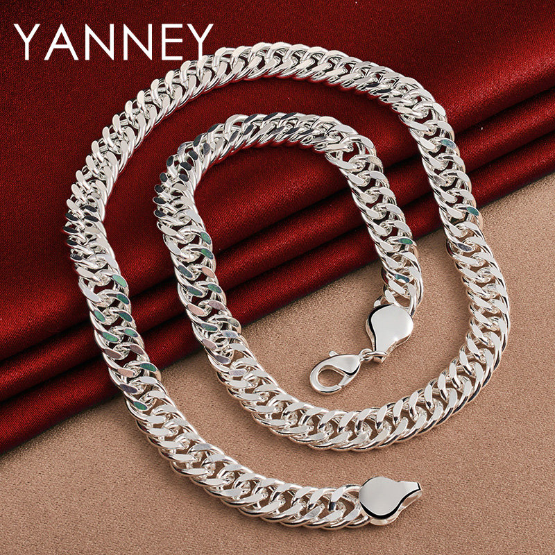 10MM 925 ayar gümüş 20/24 inç  - Cuban Link Chain 12Mm incelemesi ve fiyatı