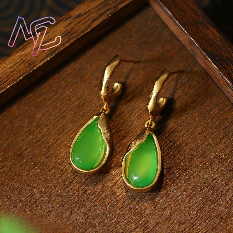 Yeşil Gerçek Yeşim Taşı Damla  - Earrings incelemesi ve fiyatı