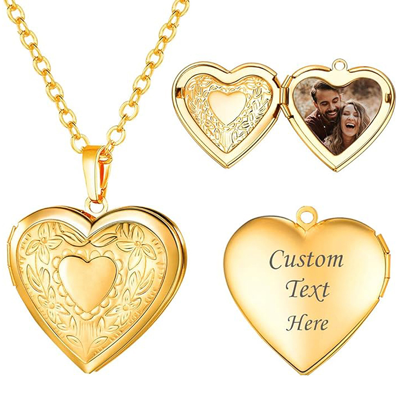 Kişiye Özel Madalyon Kolye Öze - Heart Locket Necklace Photo incelemesi ve fiyatı