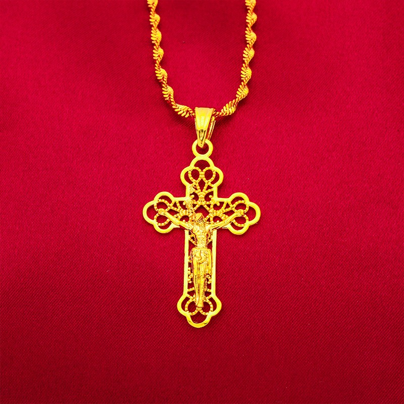 9999 24 Ayar Gerçek Altın Klas - Cross Pendant Necklace Gold incelemesi ve fiyatı