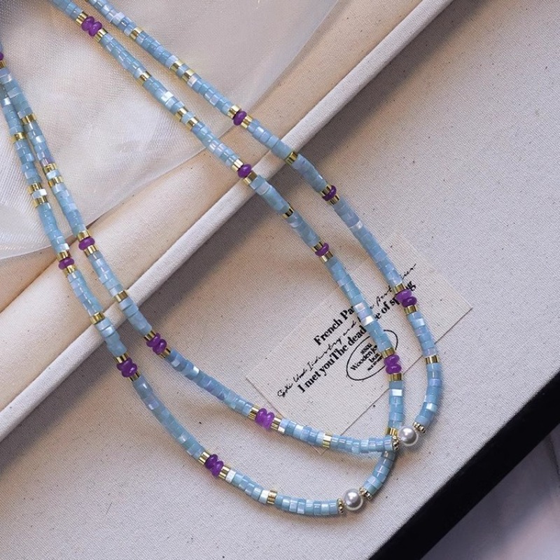Minar Sıradışı Mavi Doğal Taş  - Pearl Choker Necklace Vintage incelemesi ve fiyatı