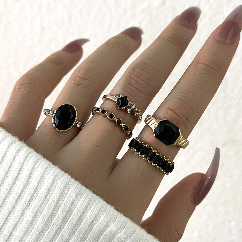 Kadınlar için Retro Tarzı Siya - Vintage Punk Knuckle Rings Set incelemesi ve fiyatı